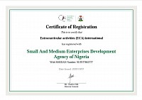 Certificate of registration